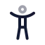 Universalaccess icon with twotone rounded style