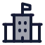 University icon with duotone standard style