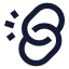 Unlink icon with solid sharp style