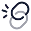Unlink icon with twotone rounded style