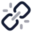 Unlink icon with bulk rounded style