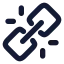 Unlink icon with solid standard style