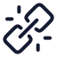 Unlink icon with stroke standard style