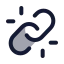 Unlink icon with duotone standard style