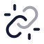 Unlink icon with twotone rounded style