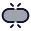 Unlink icon with duotone rounded style