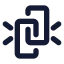 Unlink icon with solid standard style