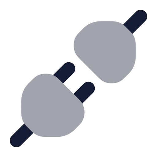 Unplug Icon in Bulk Rounded style