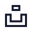Unsplash icon with stroke sharp style