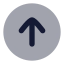 Uploadcircle icon with bulk rounded style