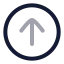 Uploadcircle icon with twotone rounded style