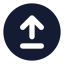 Uploadcircle icon with solid standard style