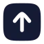Uploadsquare icon with solid rounded style