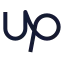 Upwork icon with stroke sharp style