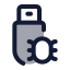 Usbbugs icon with duotone standard style