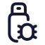 Usbbugs icon with stroke rounded style