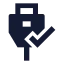 Usbconnected icon with solid sharp style