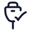 Usbconnected icon with stroke rounded style
