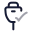 Usbconnected icon with twotone rounded style