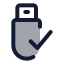 Usbconnected icon with duotone standard style