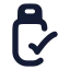 Usbconnected icon with solid rounded style