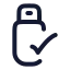 Usbconnected icon with stroke rounded style
