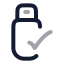 Usbconnected icon with twotone rounded style