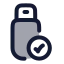 Usbconnected icon with duotone rounded style