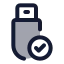 Usbconnected icon with duotone standard style