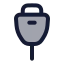 Usb icon with duotone rounded style