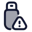 Usberror icon with duotone rounded style