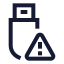 Usberror icon with stroke sharp style