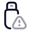 Usberror icon with twotone rounded style