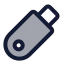 Usbmemory icon with duotone standard style