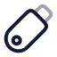 Usbmemory icon with twotone rounded style