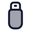 Usbmemory icon with duotone rounded style