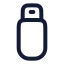 Usbmemory icon with stroke rounded style