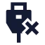 Usbnotconnected icon with solid sharp style