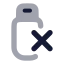 Usbnotconnected icon with bulk rounded style
