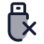 Usbnotconnected icon with duotone standard style