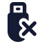 Usbnotconnected icon with solid standard style