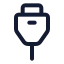 Usb icon with stroke standard style