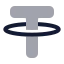 Usdt icon with bulk rounded style