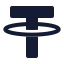 Usdt icon with solid standard style