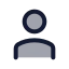 User icon with duotone standard style