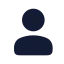 User icon with solid rounded style