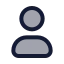 User icon with duotone rounded style