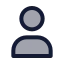 User icon with duotone standard style
