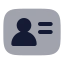 Useraccount icon with bulk rounded style