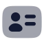 Useraccount icon with bulk rounded style